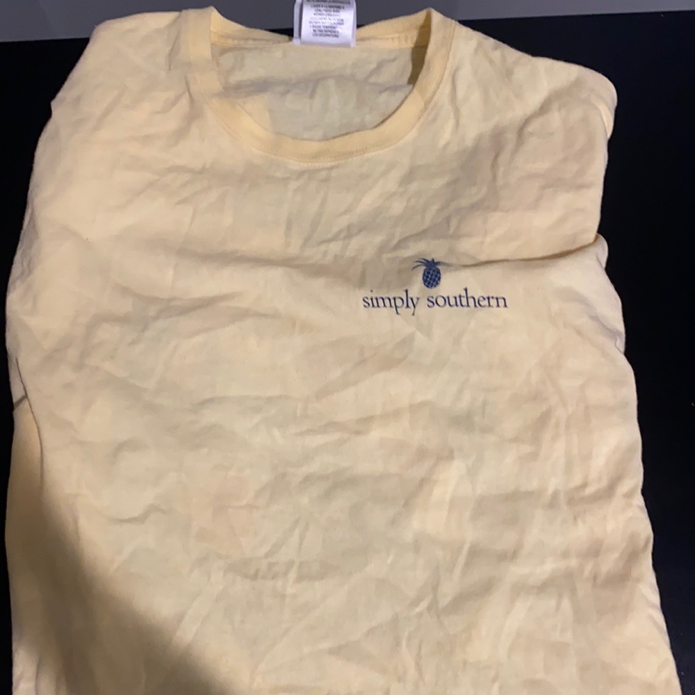 yellow dolphin simply southern tee